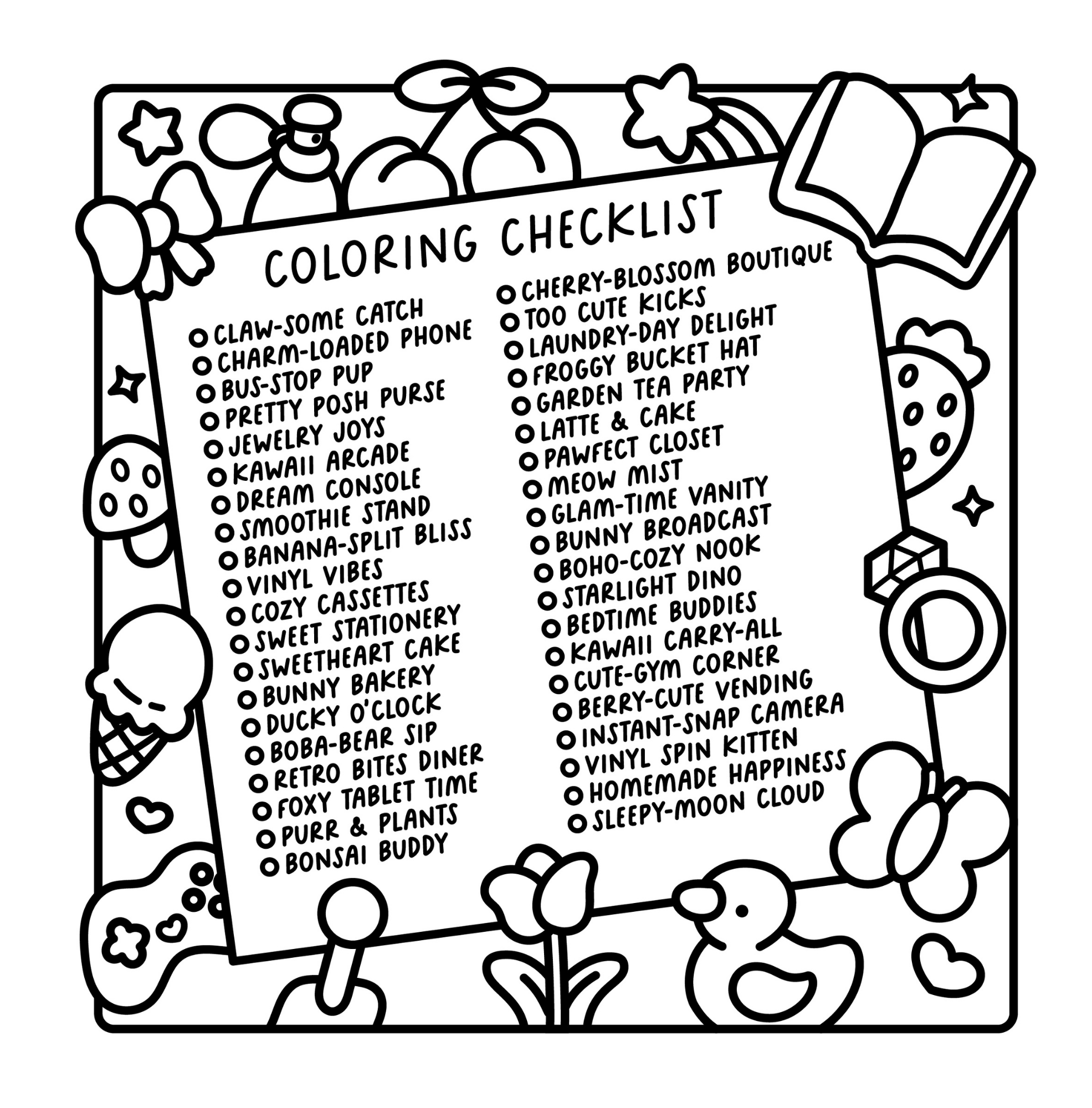 Too Cute: Adorable Coloring Book (Digital Version)
