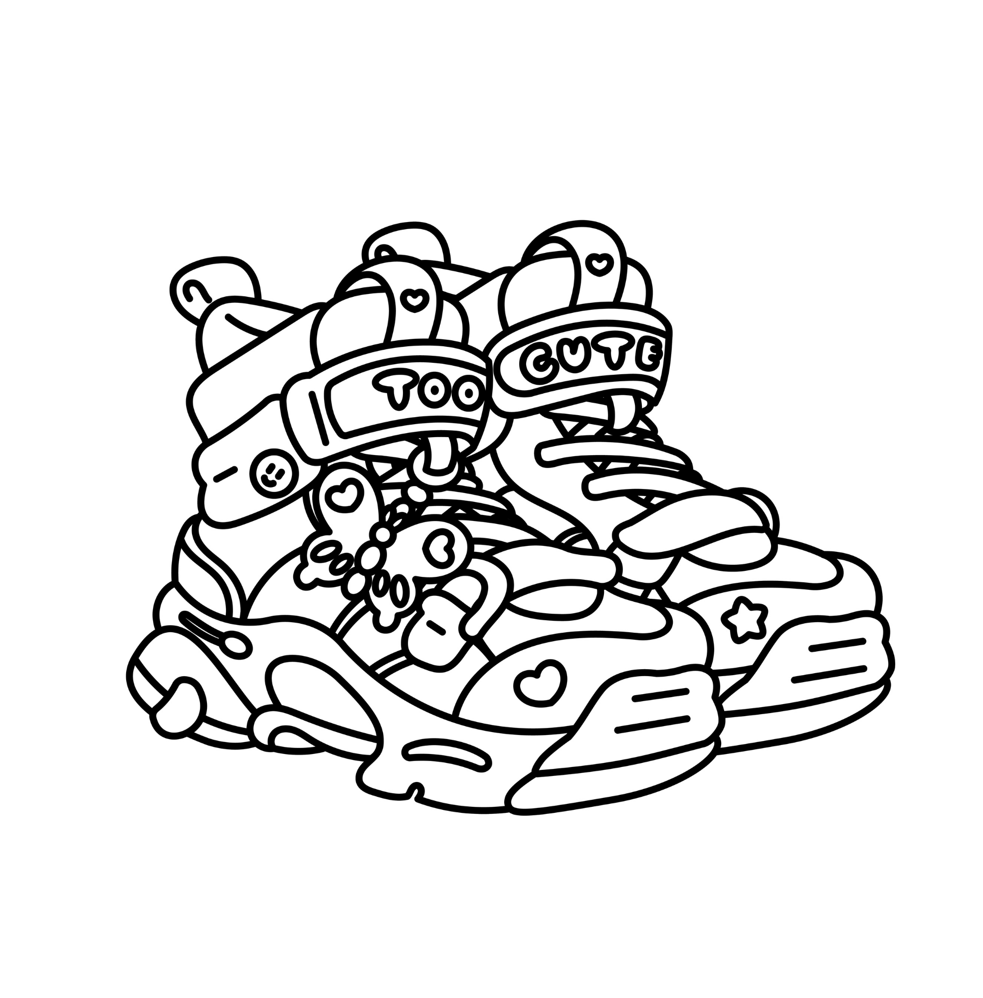Too Cute: Adorable Coloring Book (Digital Version)